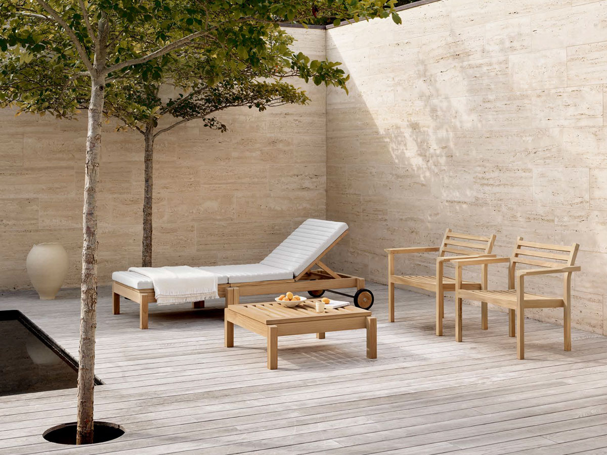 Carl Hansen Son Ah604 Outdoor Lounger