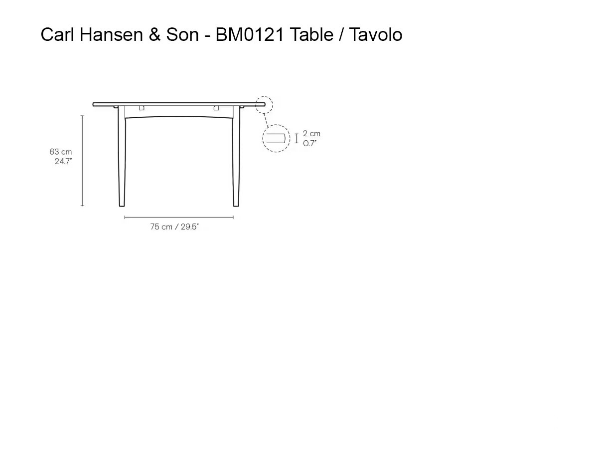 Carl Hansen Son Bm0121 Extendable Table With 1 Extension