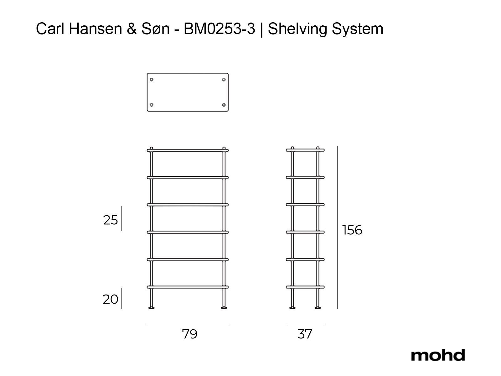 Carl Hansen Son Bm0253 Shelving System