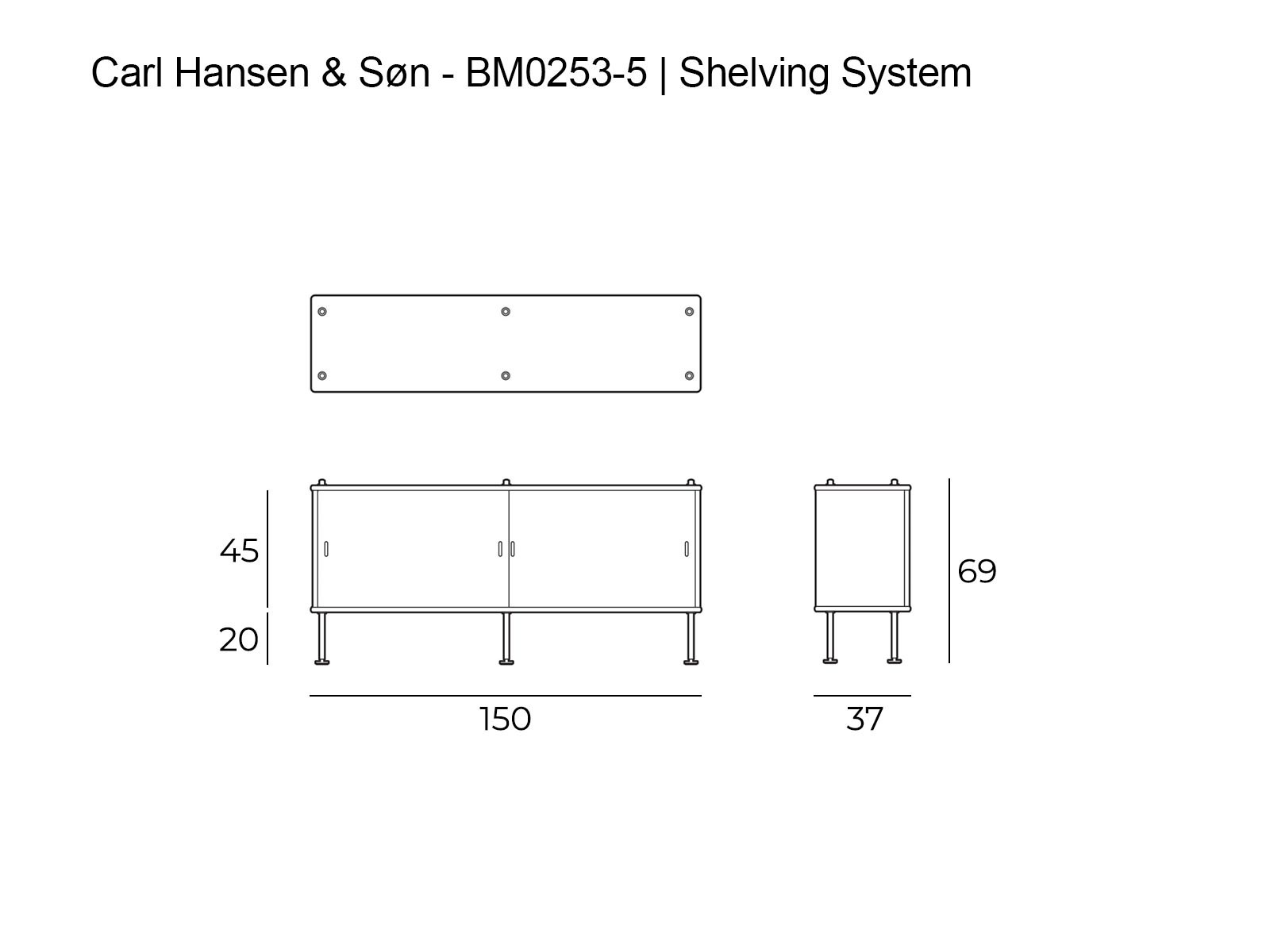 Carl Hansen Son Bm0253 Shelving System