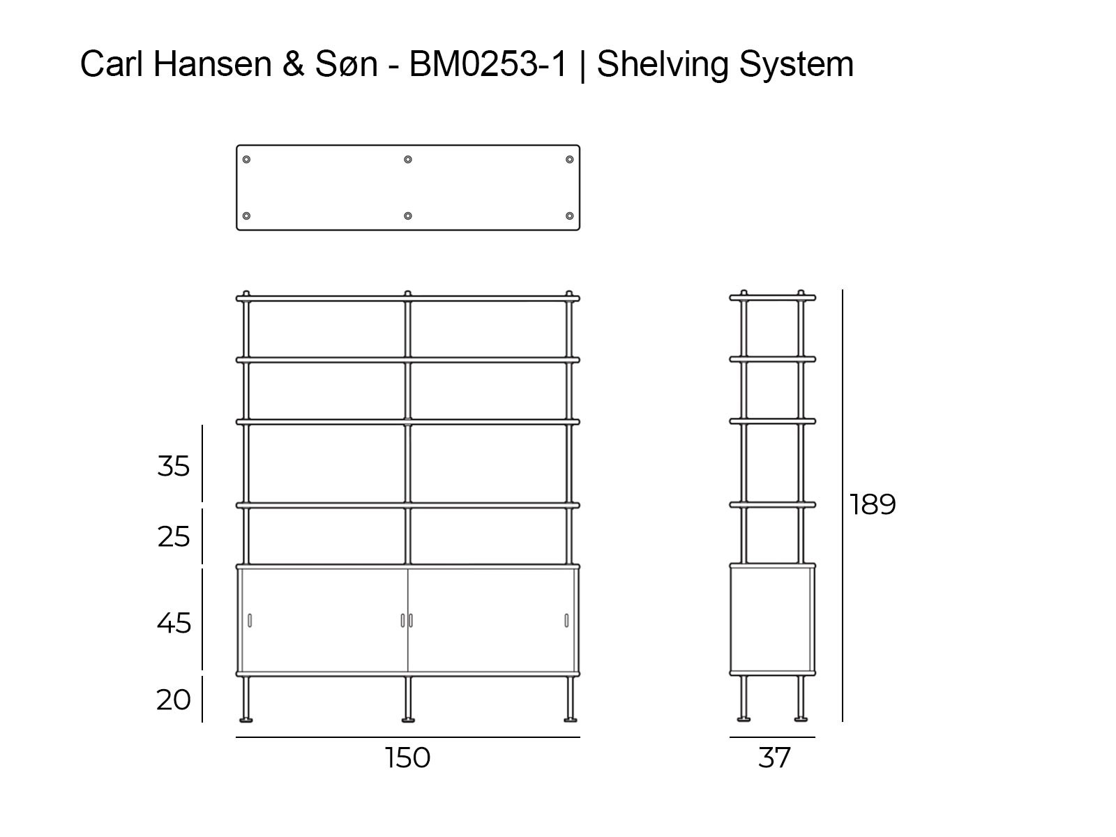 Carl Hansen Son Bm0253 Shelving System