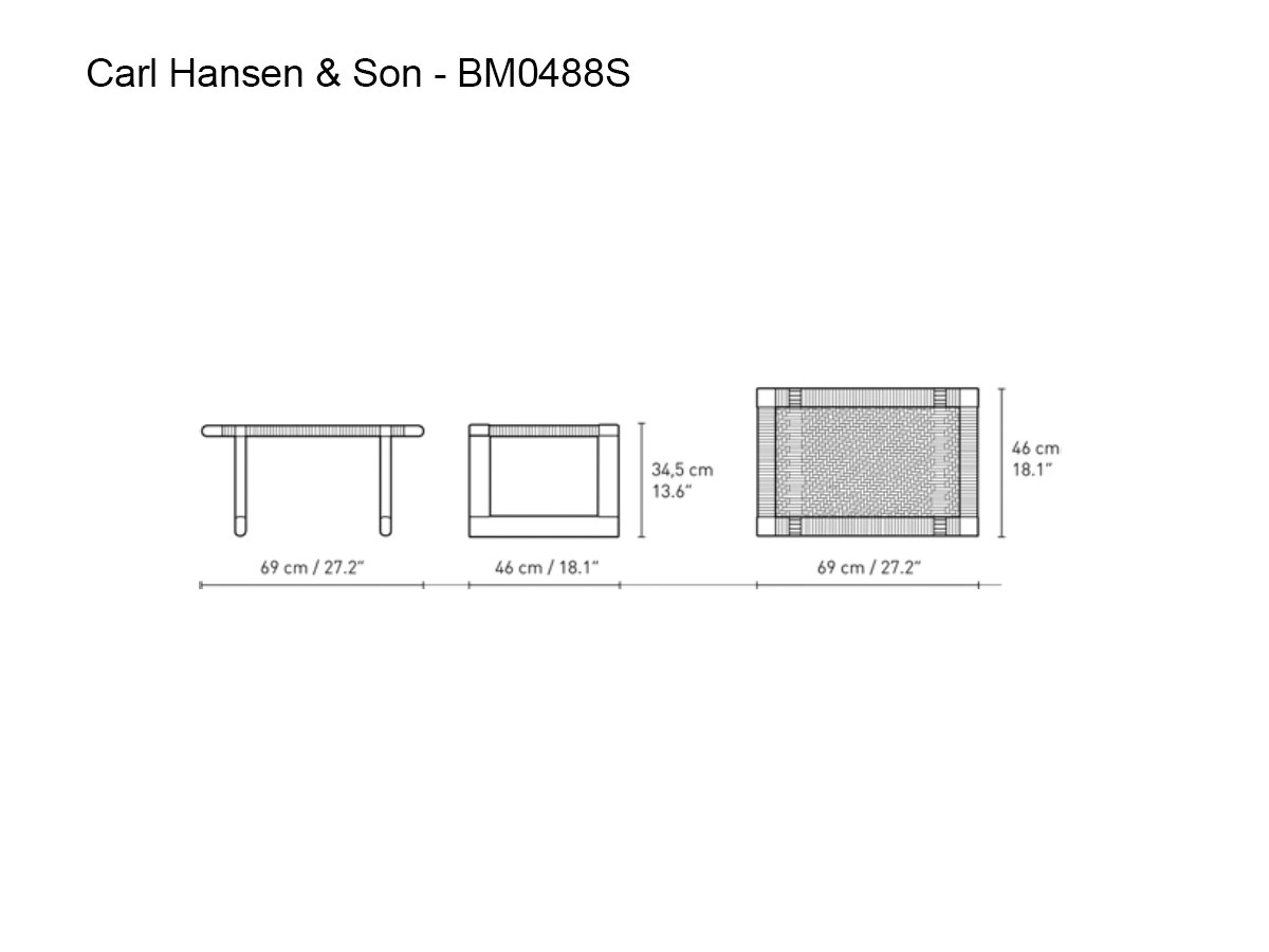 Журнальный столик Carl Hansen & Søn BM0488S
