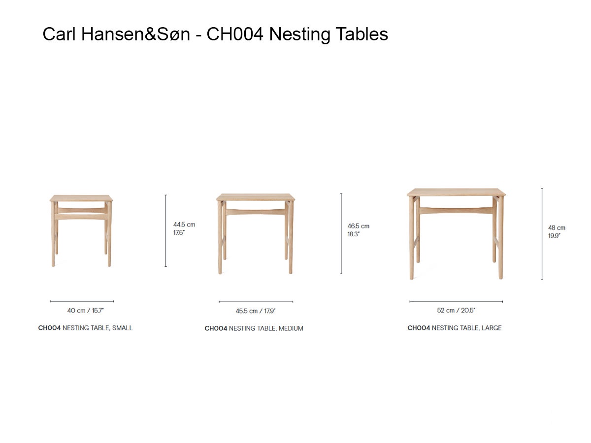 Carl Hansen Son Ch004 Nesting Tables
