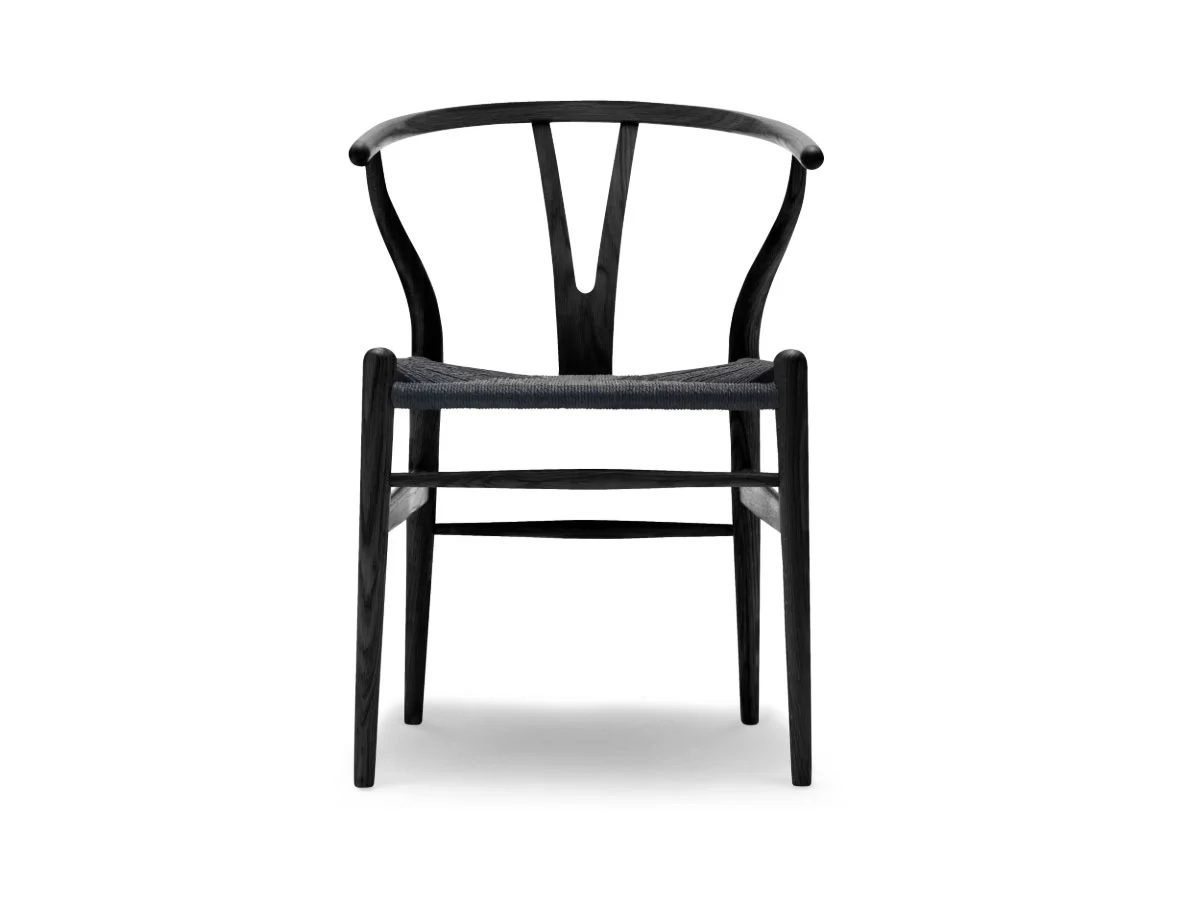 Carl Hansen Son Ch24 Wishbone Chair Black Cord