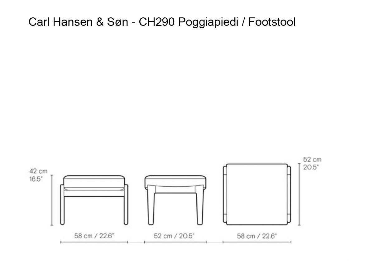 Carl Hansen Son Ch290f Footstool