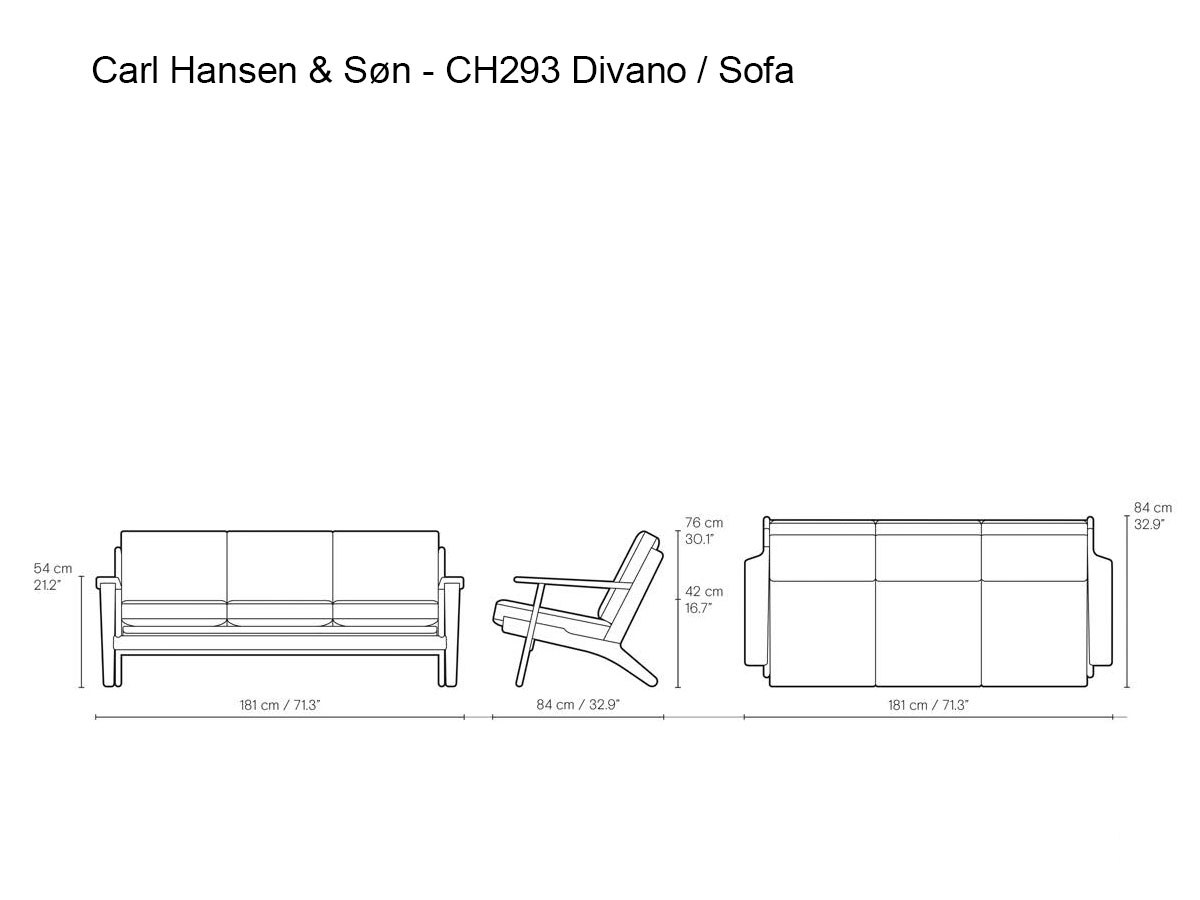 Carl Hansen Son Ch293 Sofa