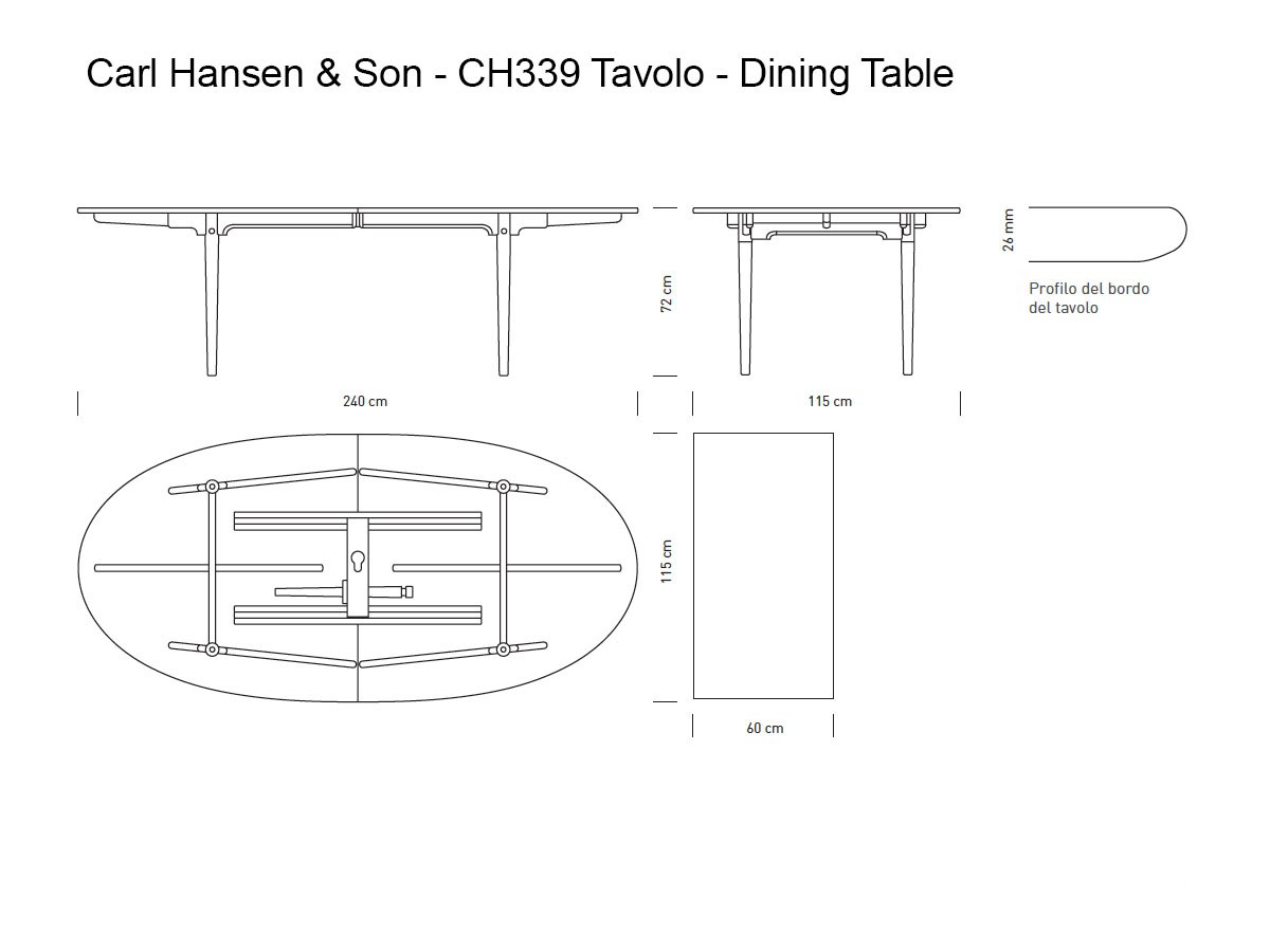 Carl Hansen Son Ch339 Dining Table