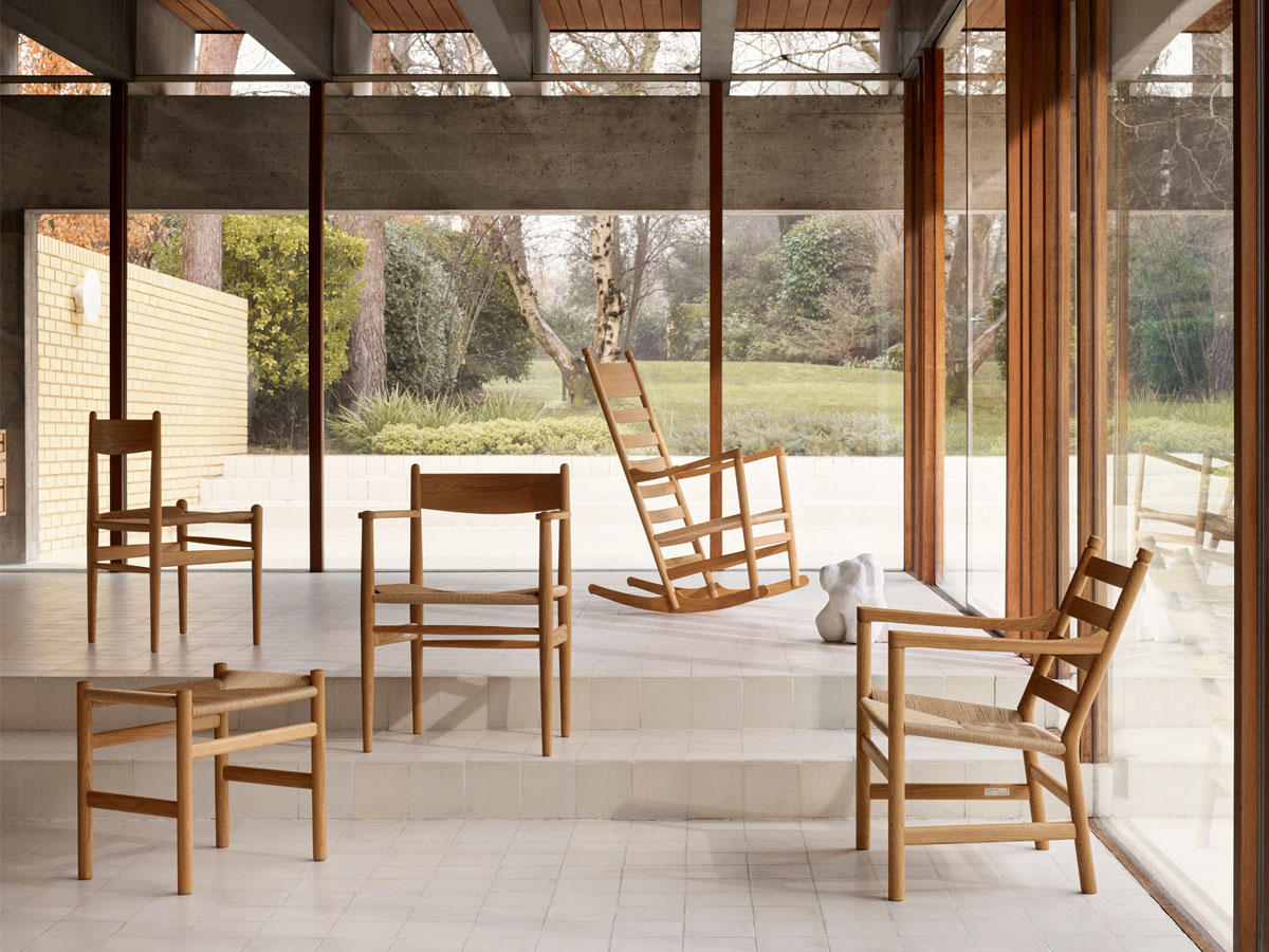 Carl Hansen Son Ch45 Rocking Chair