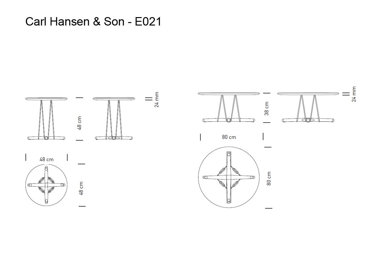 Carl Hansen Son E021 Embrace Lounge Table
