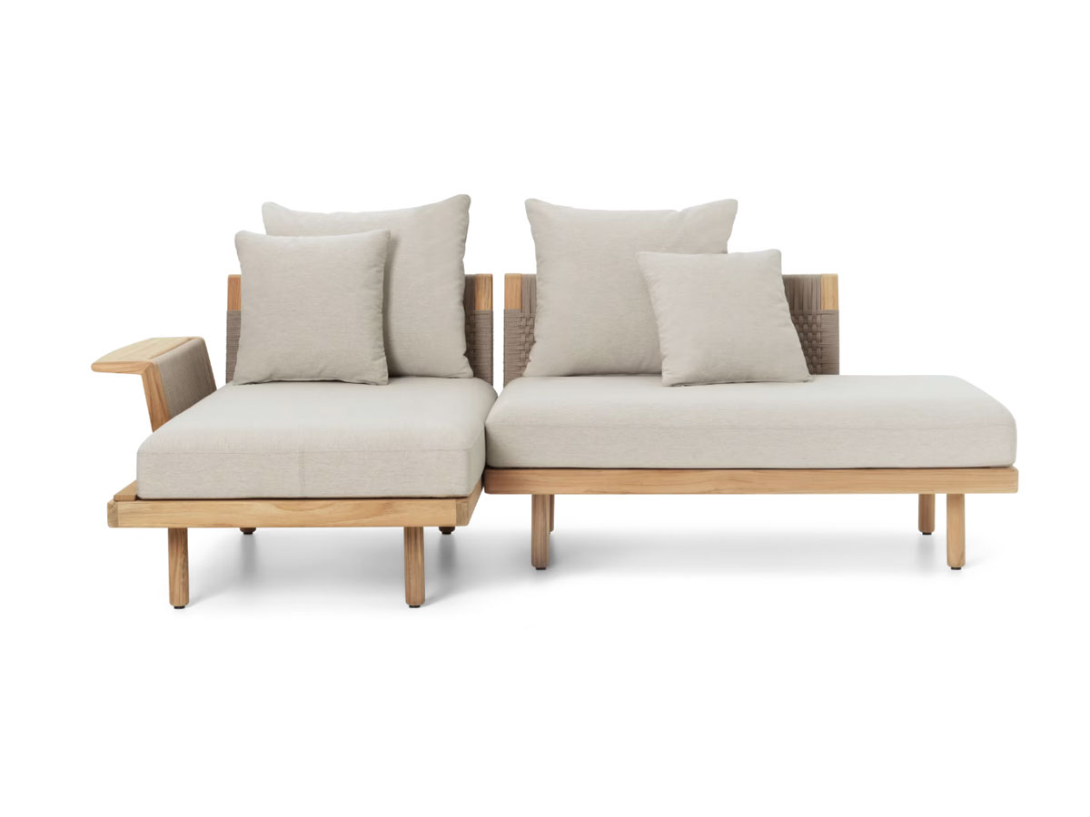 Carl Hansen Son Embrace Sofa With Chaise Lounge And Open End Outdoor