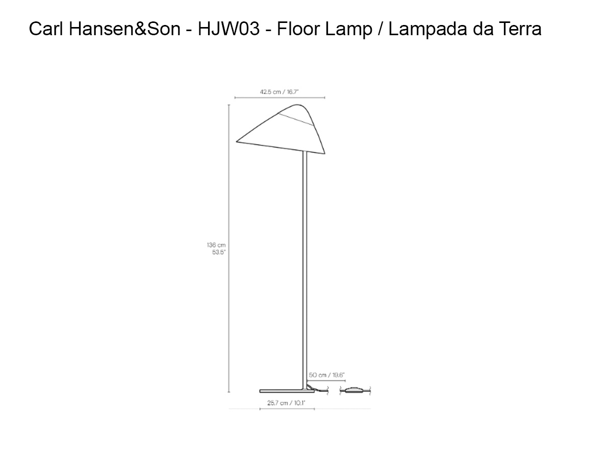 Carl Hansen Son Hjw03 Opala Floor Lamp
