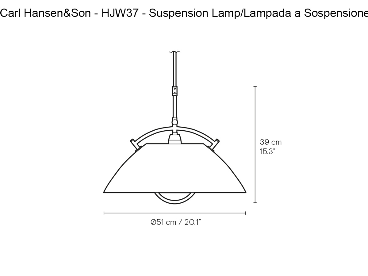 Carl Hansen Son Hjw37 Suspension Lamp