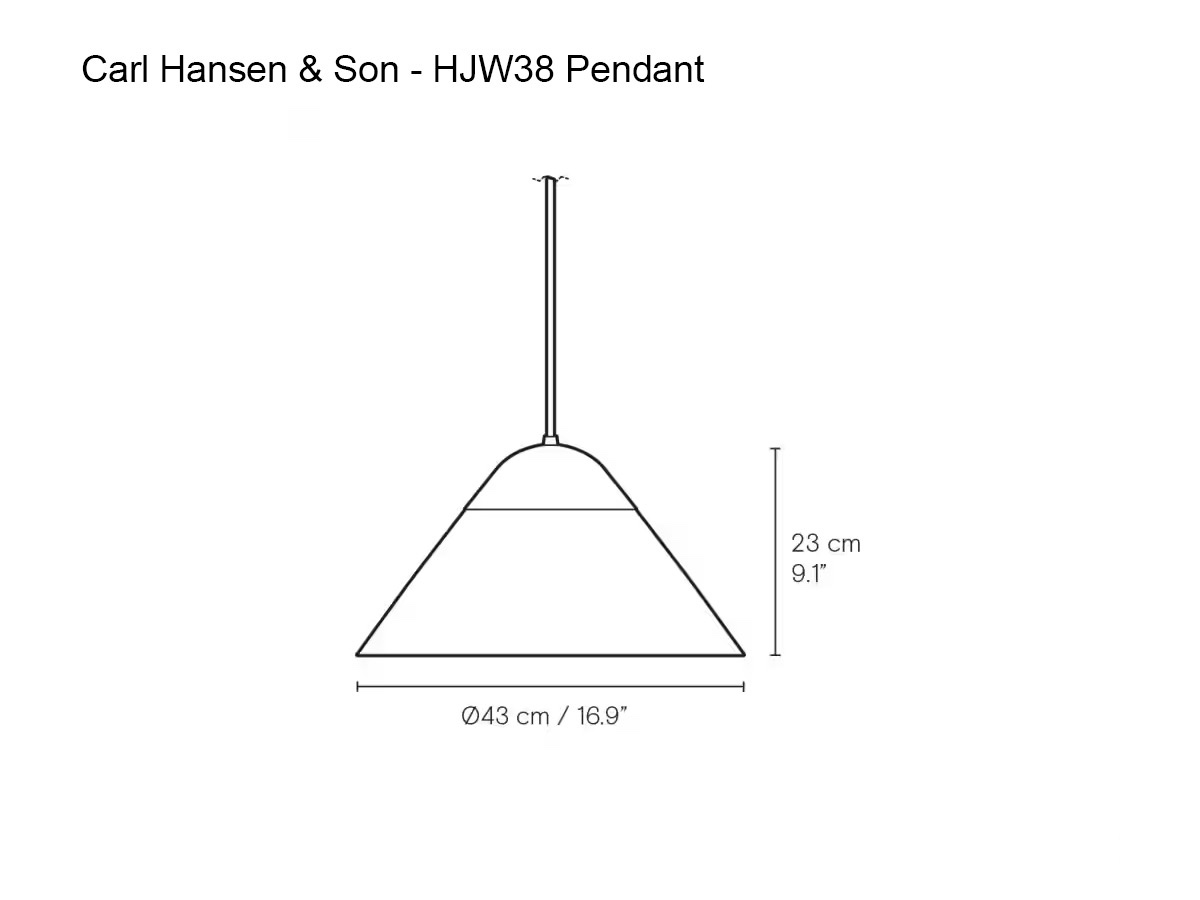 Carl Hansen Son Opala Suspension Lamp Mini