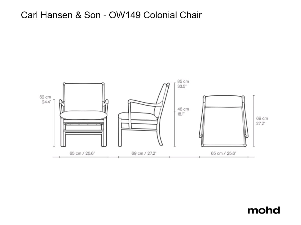 Carl Hansen Son Ow149 Colonial Chair Thor 307 Oil Oak