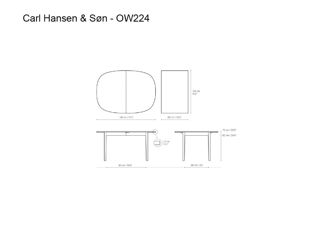 Carl Hansen Son Ow224 Table Extendible