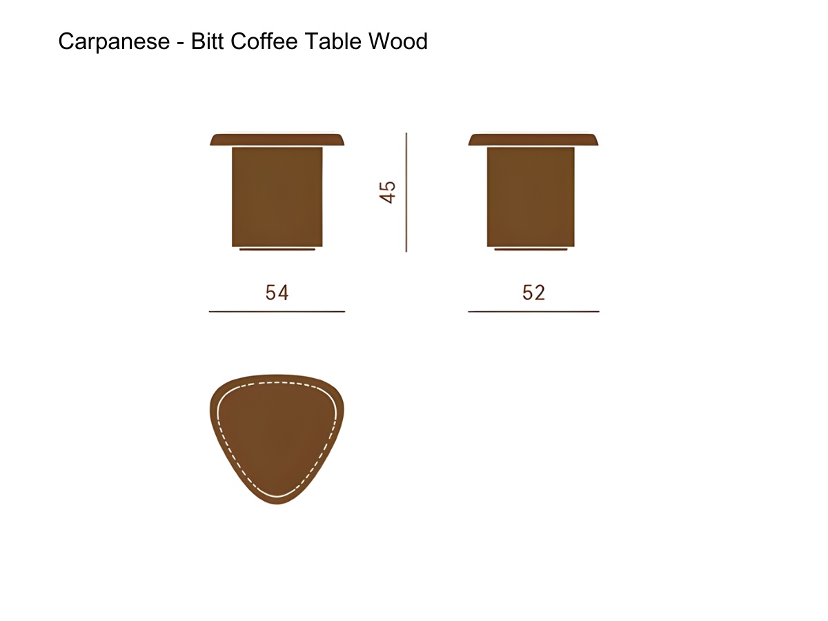 Carpanese Home Bitt Coffee Table Wood