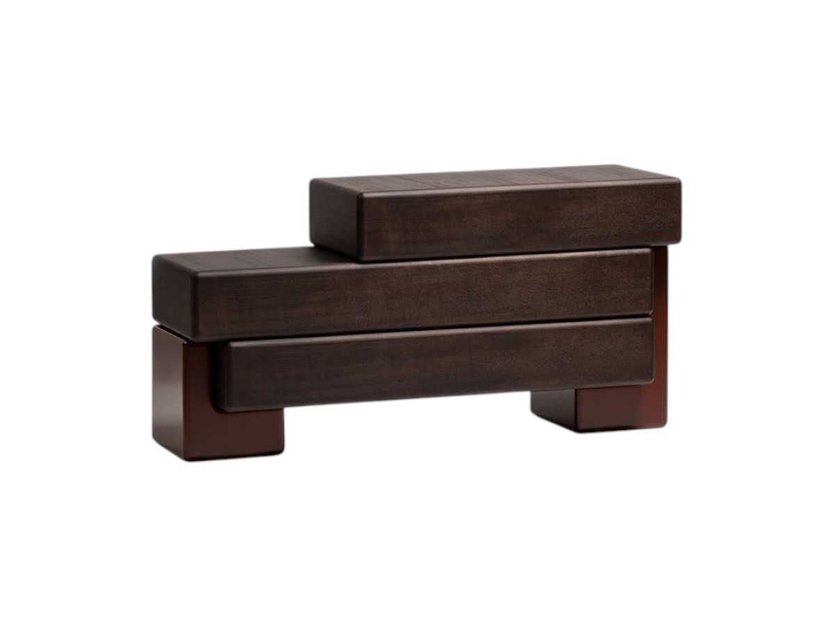 Carpanese Home Brick D Sideboard Lacquered Base Wooden Drawers