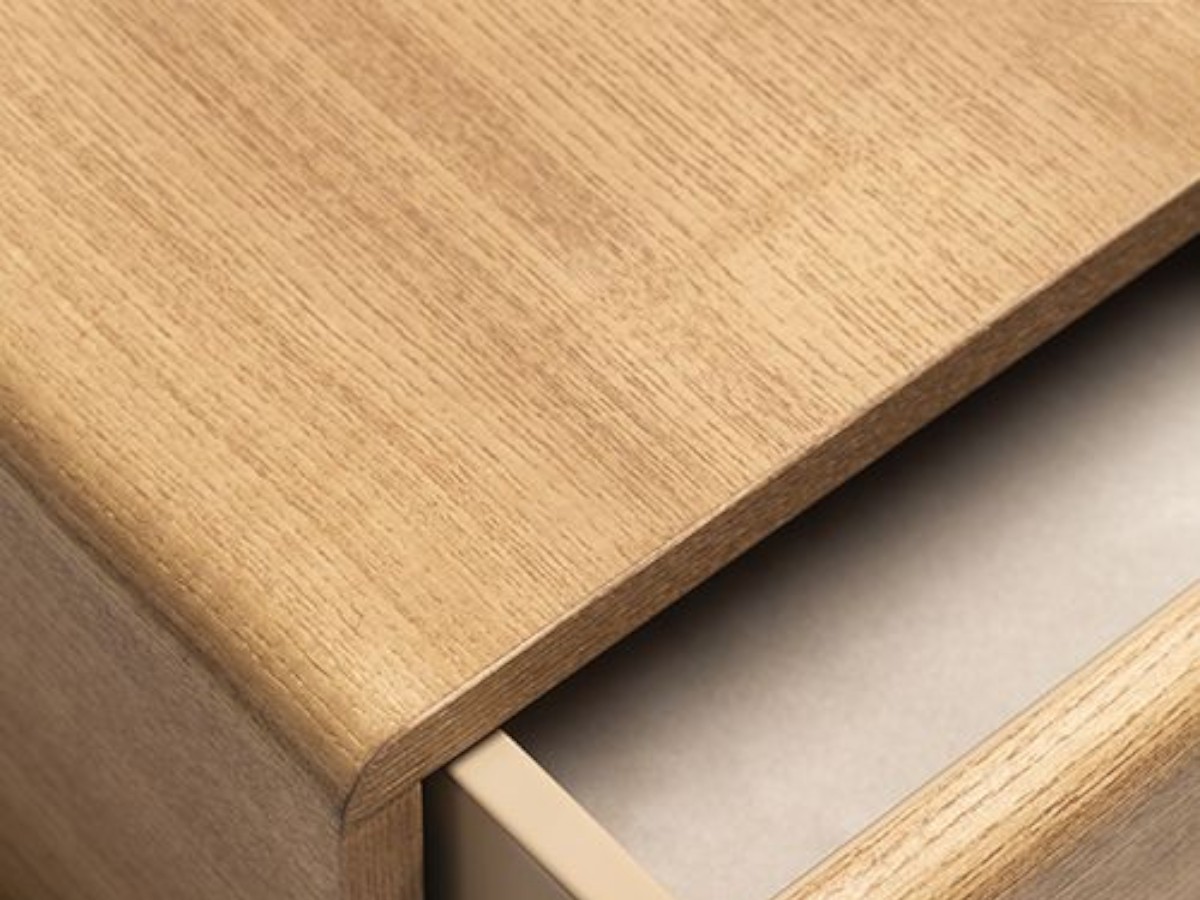 Carpanese Home Brick N Bedside Table Lacquered Base Wooden Drawers