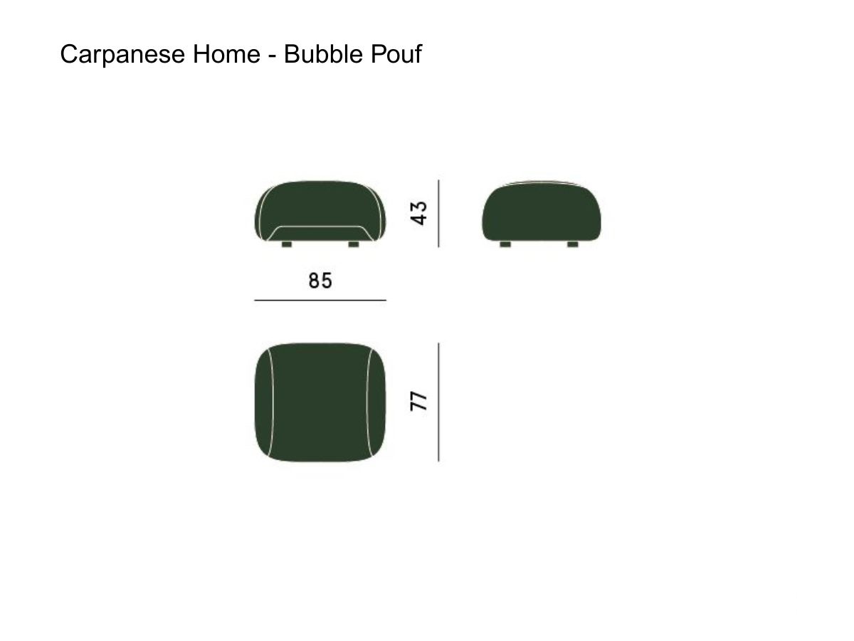 Carpanese Home Bubble Pouf