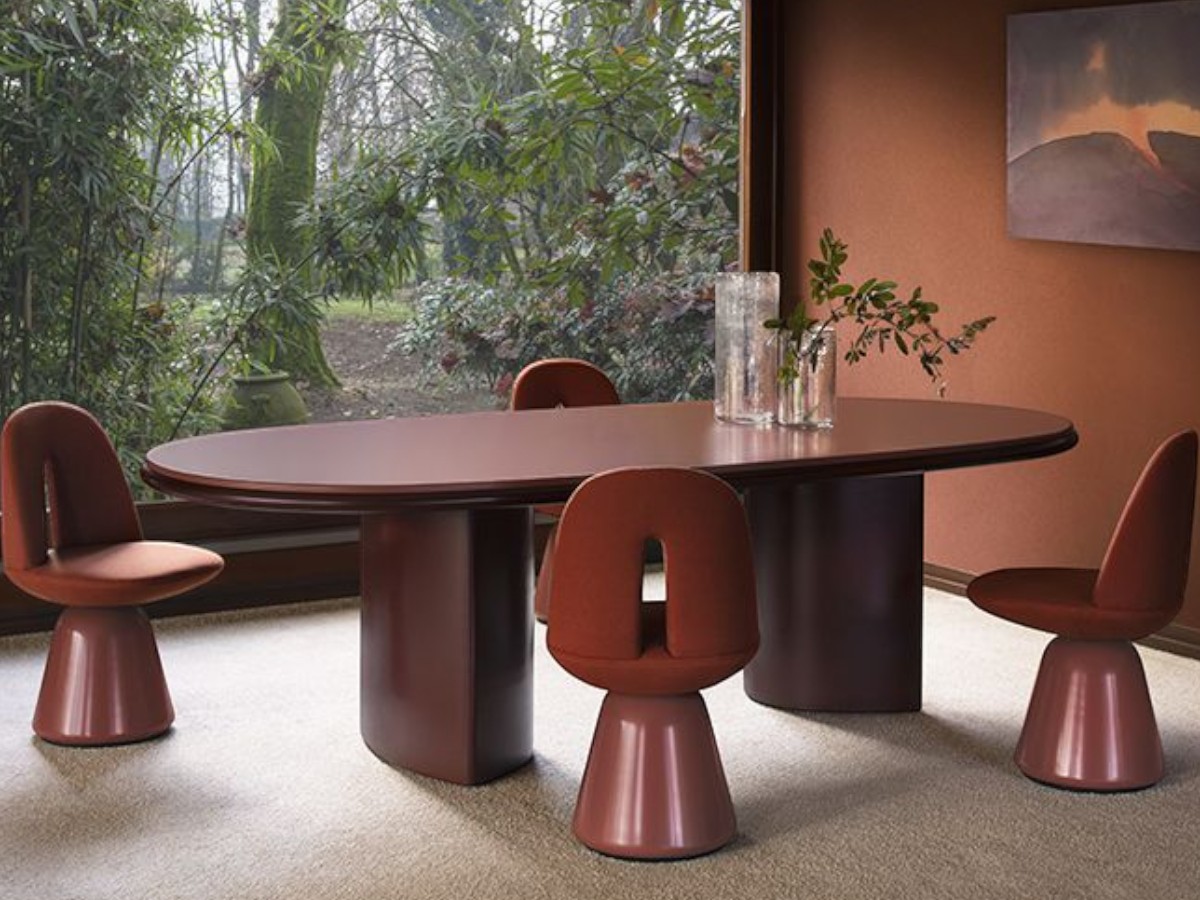 Carpanese Home Double Dining Table Lacquered Top And Legs