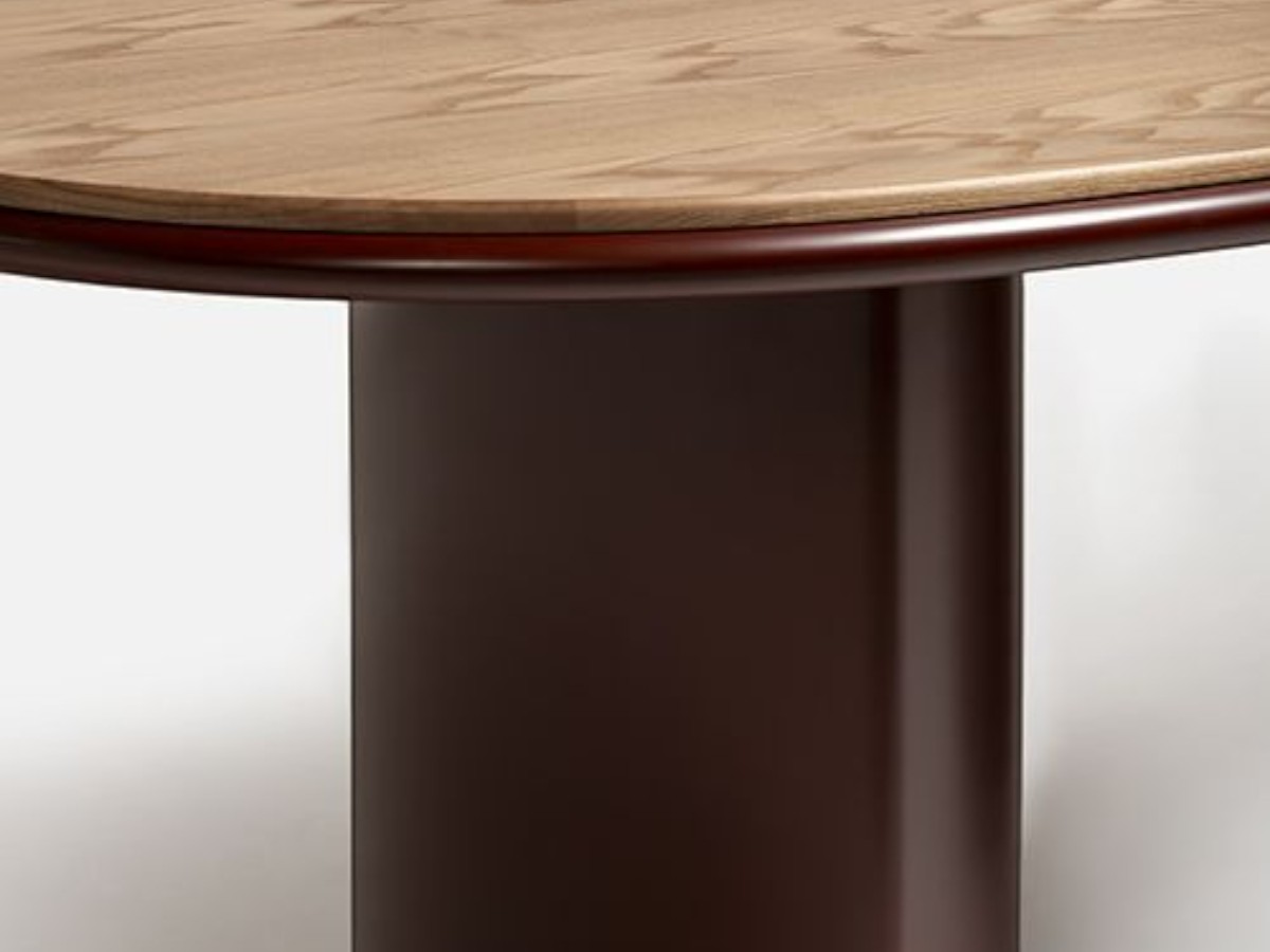 Carpanese Home Double Dining Table Wooden Top Lacquered Legs