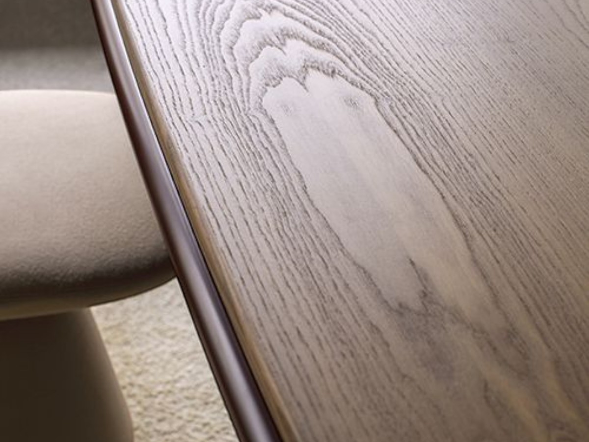Carpanese Home Double Dining Table Wooden Top Lacquered Legs