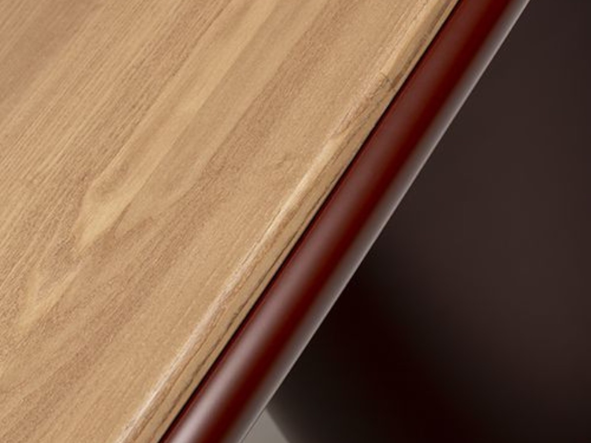Carpanese Home Double Dining Table Wooden Top Lacquered Legs
