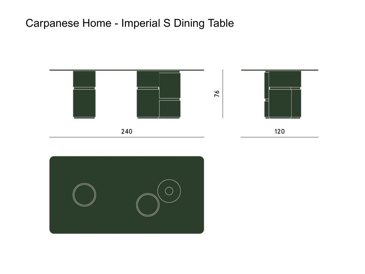 Carpanese Home Imperial S Dining Table