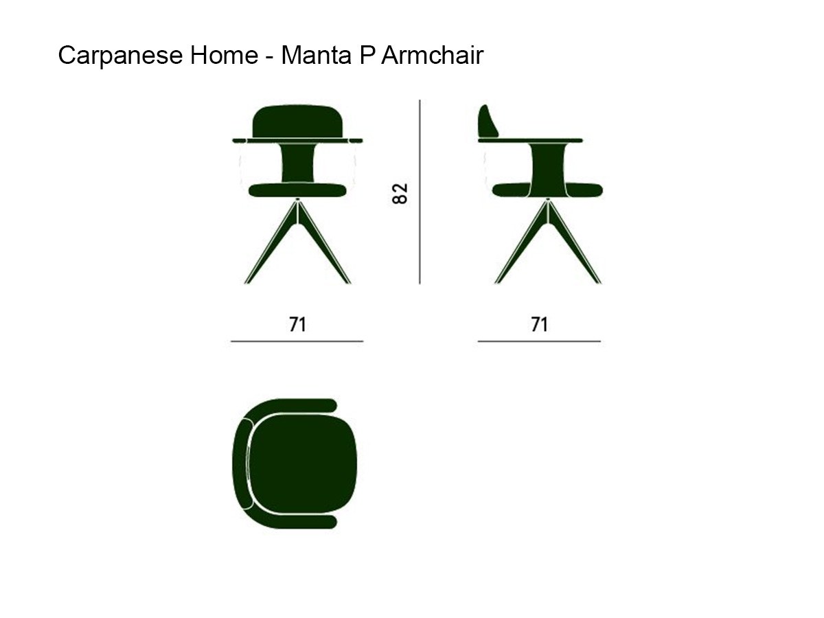 Carpanese Home Manta P Armchair