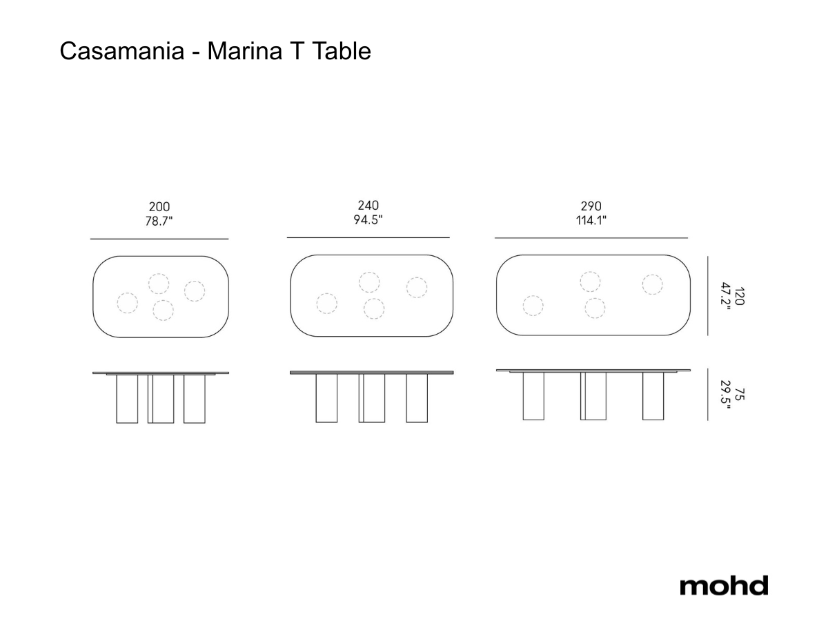 Стол Casamania Marina T