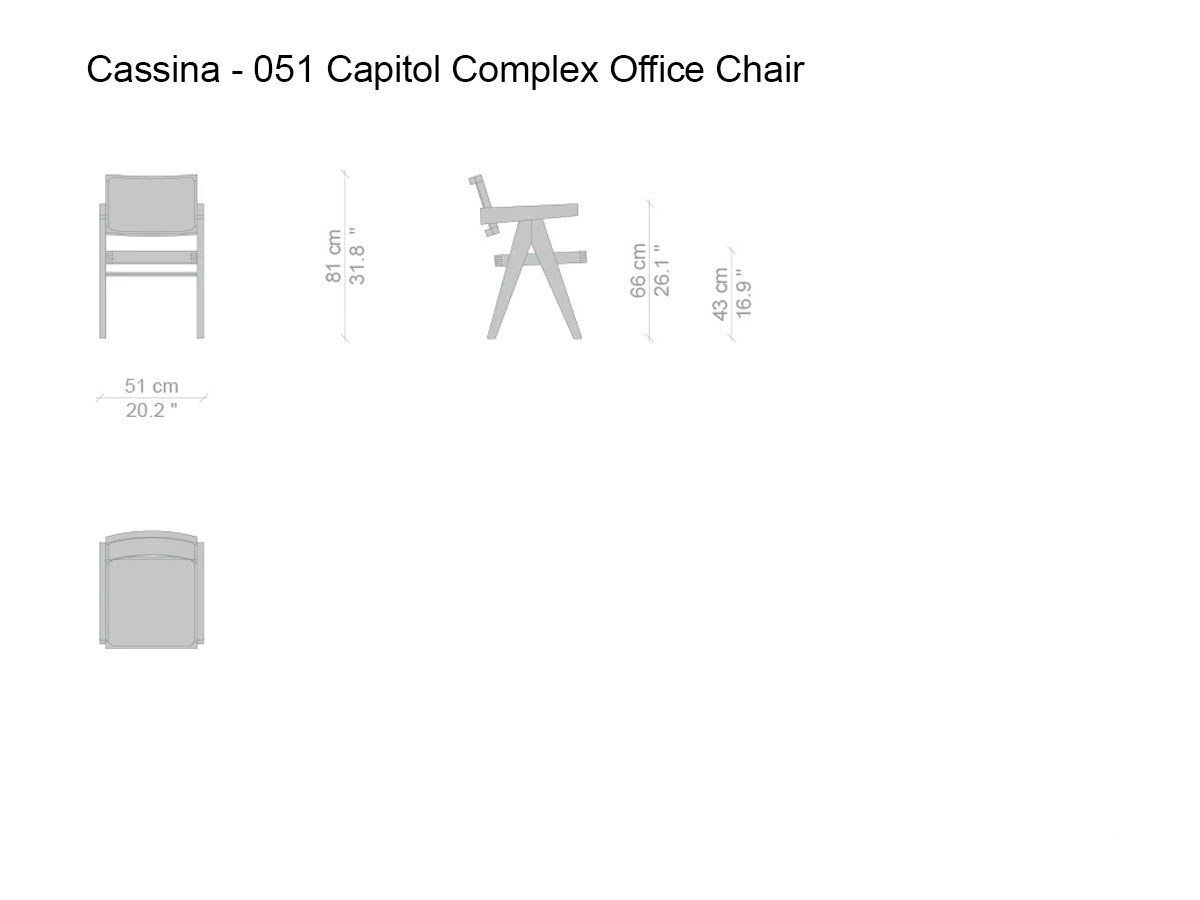 Cassina 051 Capitol Complex Office Chair