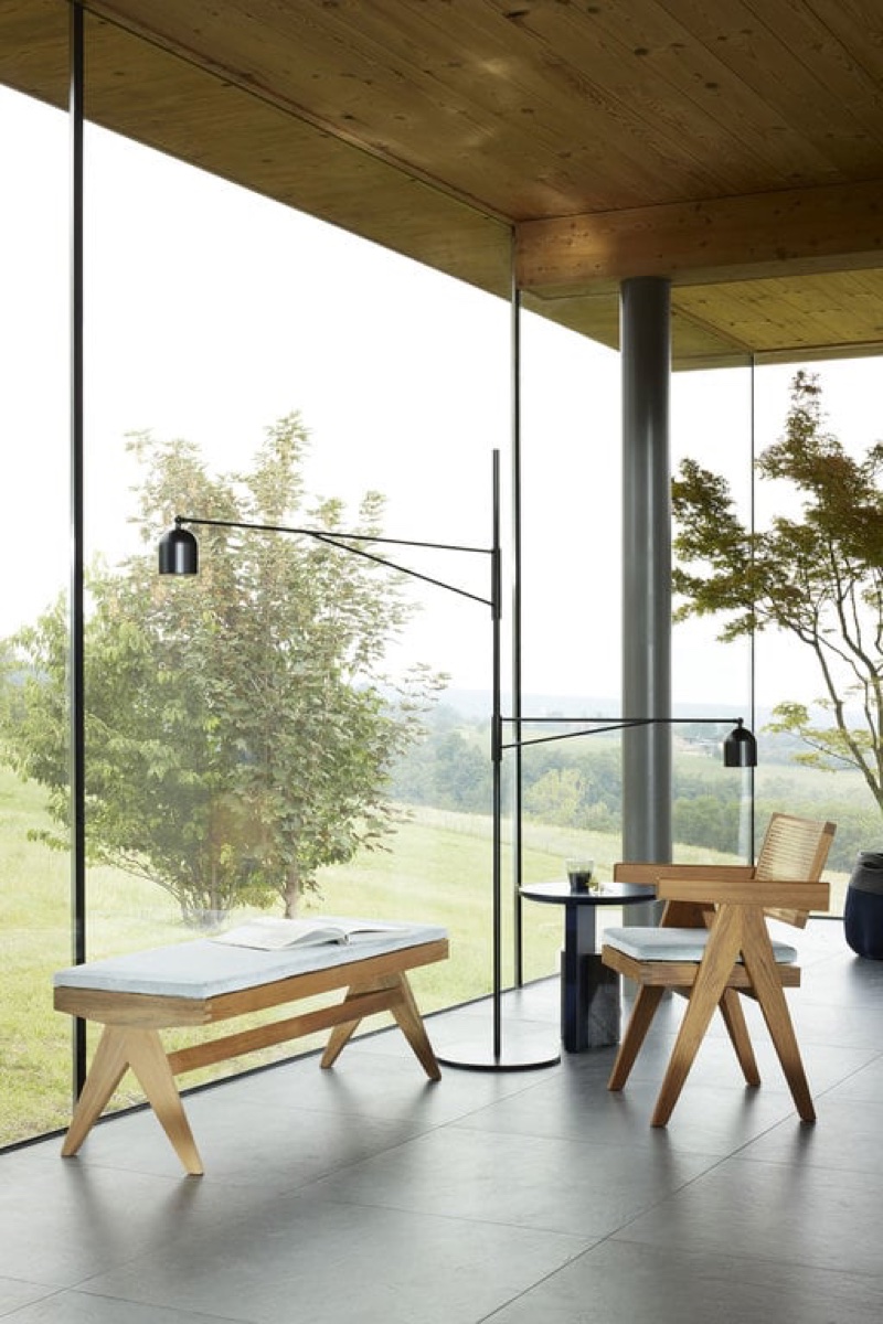 Cassina 051 Capitol Complex Office Chair Natural Teak