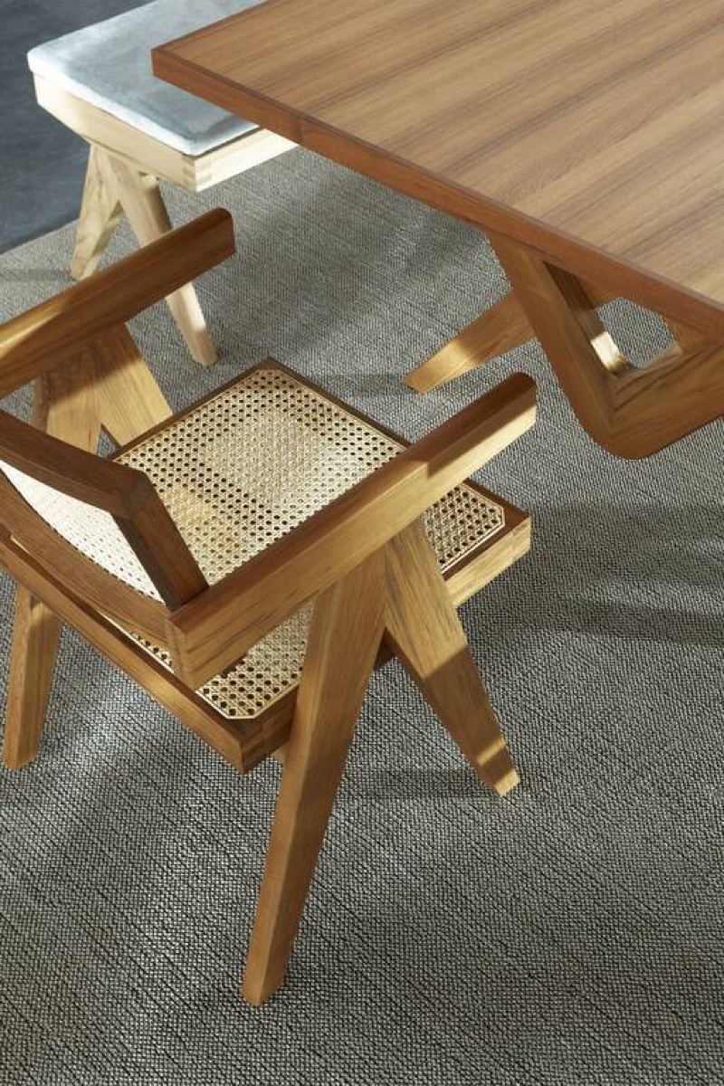 Cassina 051 Capitol Complex Office Chair Natural Teak
