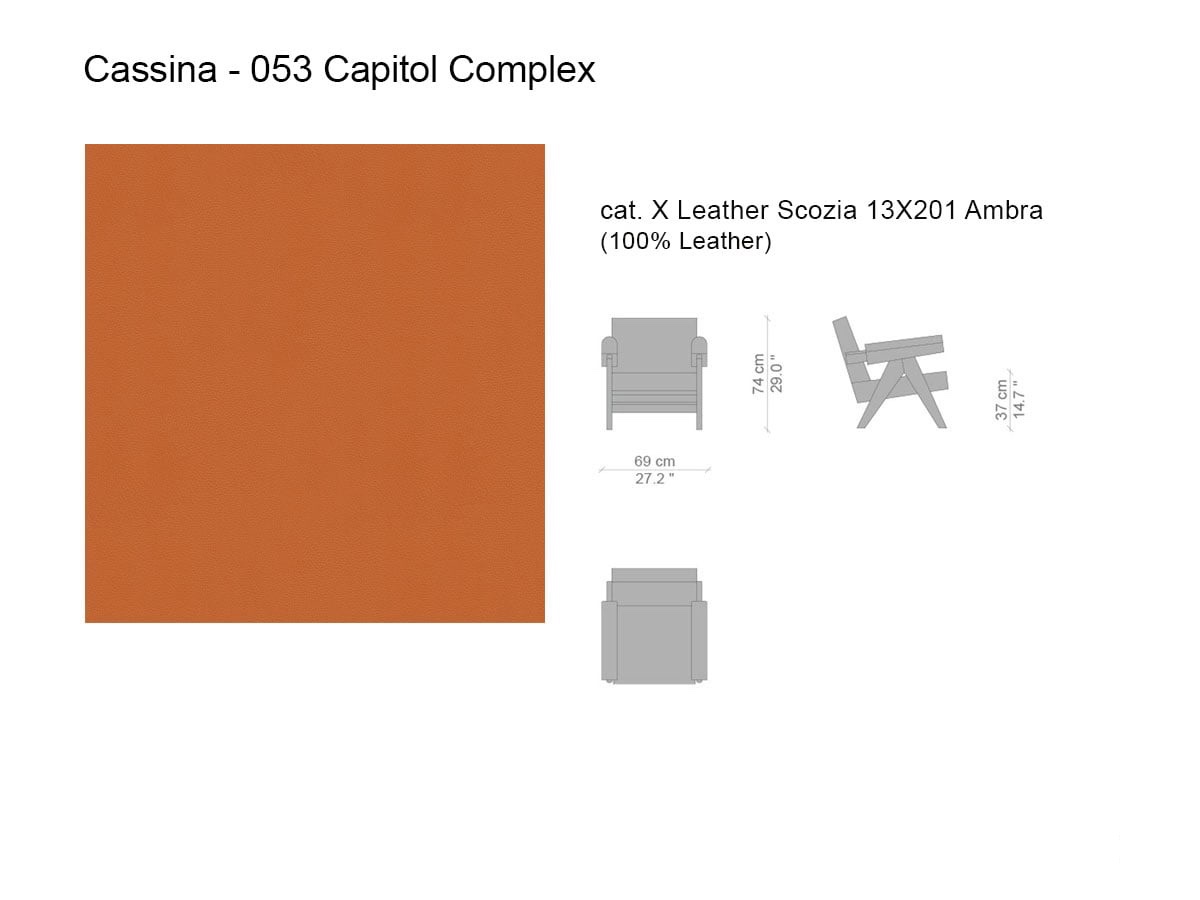 Cassina 053 Capitol Complex Armchair Leather 13x201