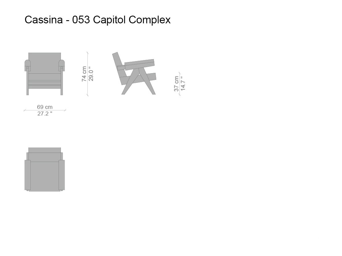 Cassina 053 Capitol Complex Armchair