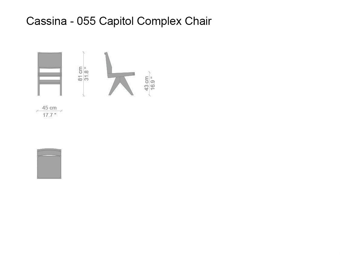 Cassina 055 Capitol Complex Chair