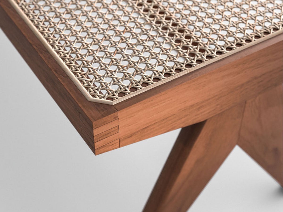 Cassina 057 Civil Bench Dark Walnut Stained Oak