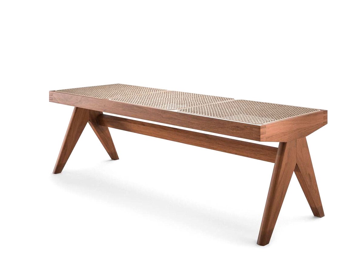 Cassina 057 Civil Bench Dark Walnut Stained Oak