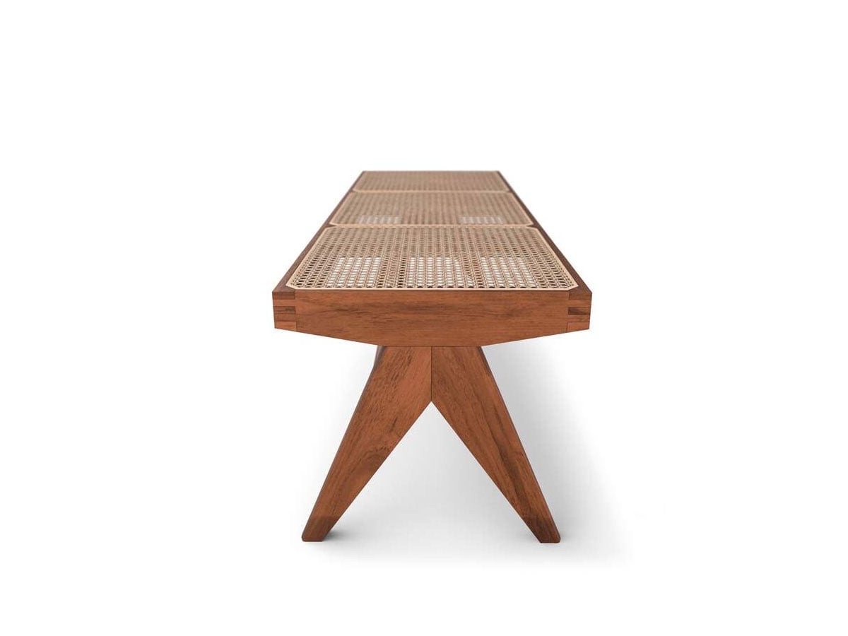 Cassina 057 Civil Bench Dark Walnut Stained Oak