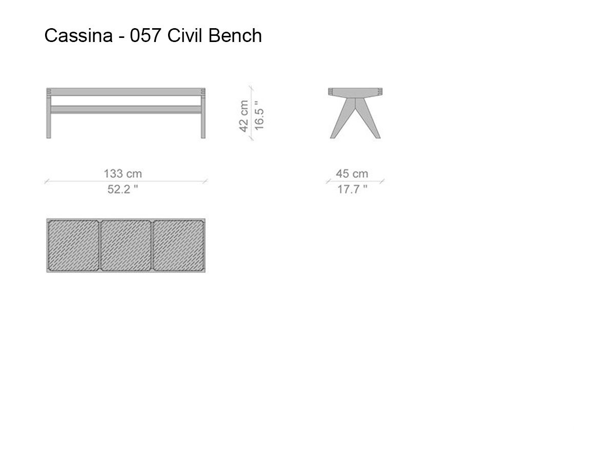 Cassina 057 Civil Bench