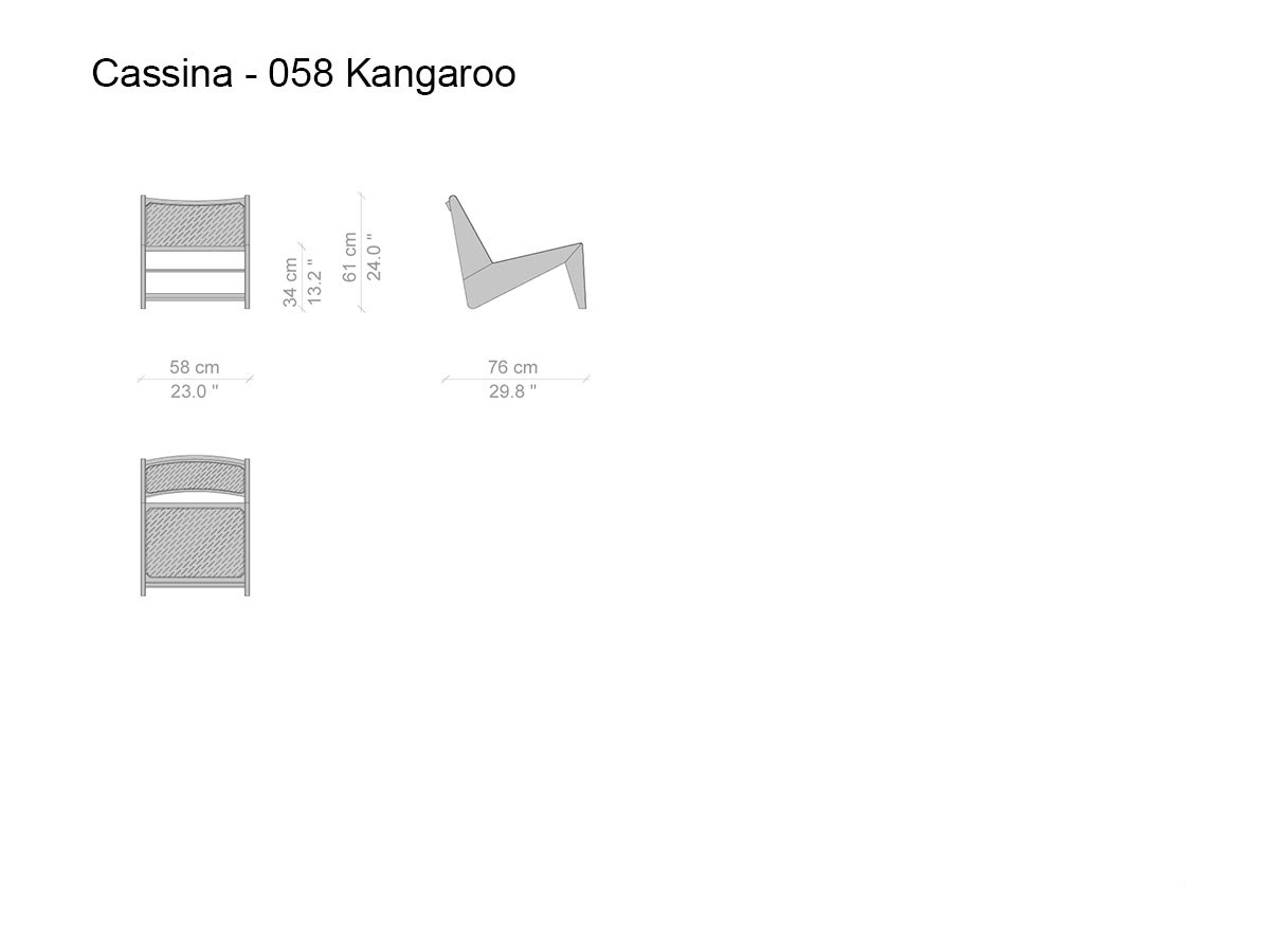 Cassina 058 Kangaroo Armchair
