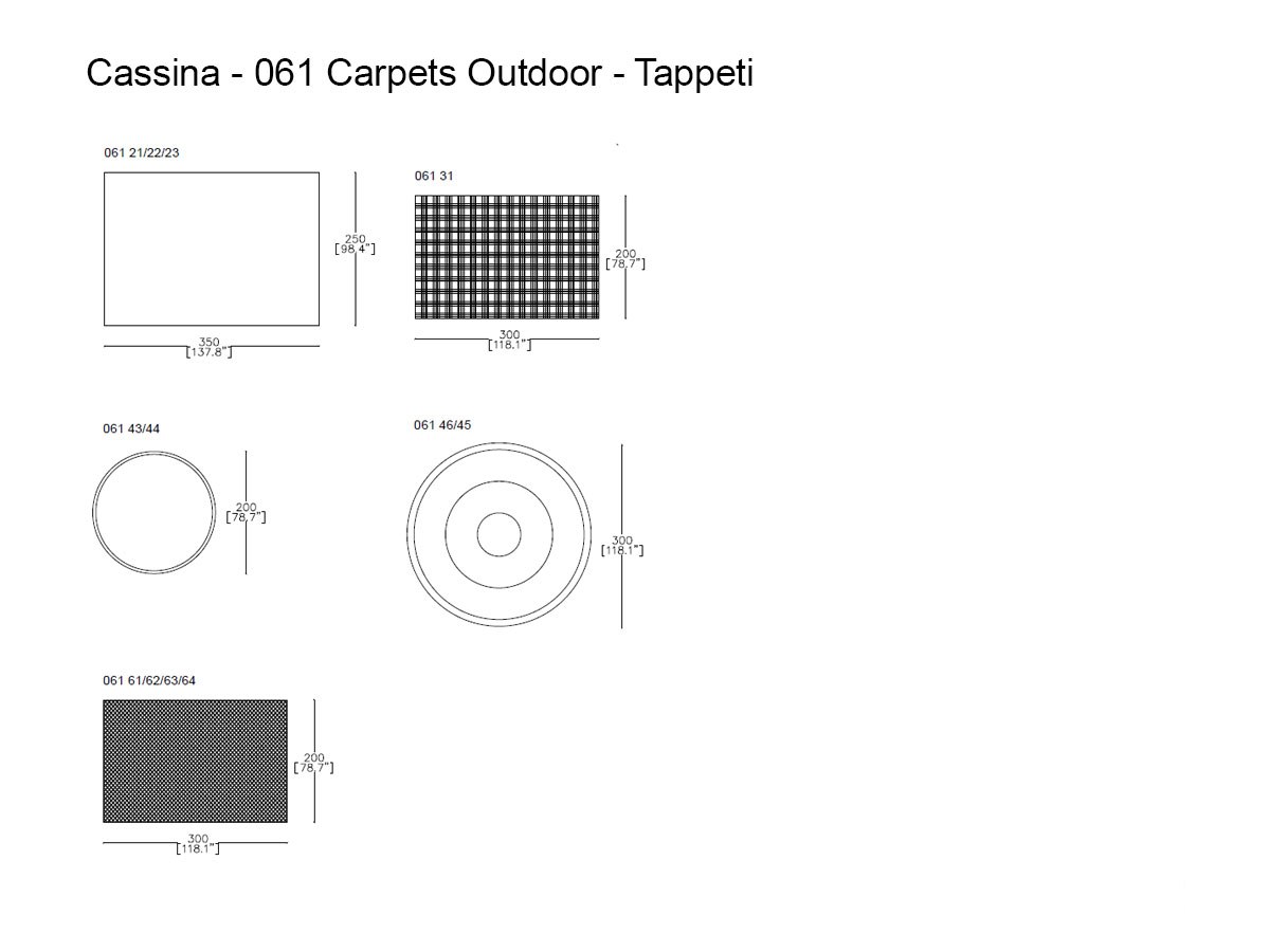 Cassina 061 Carpets Outdoor