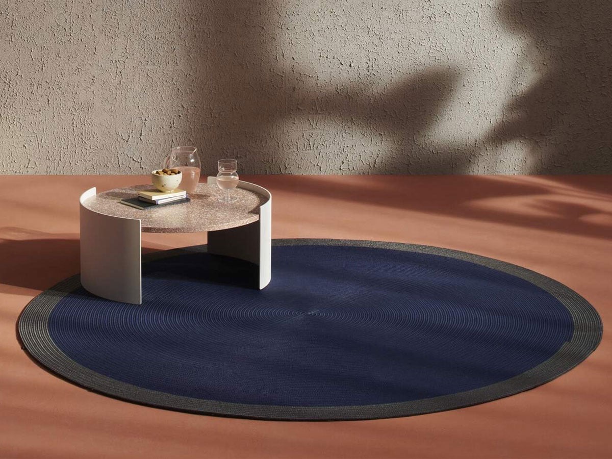 Cassina 061 Circus Carpets Outdoor Blue With Gray Edge