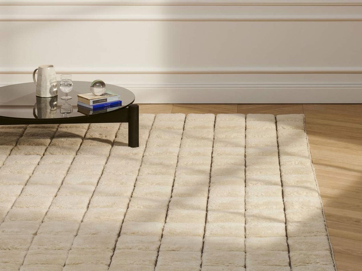 Cassina 084 Sahara Grid Rug 200x300 Cm Ice Gray