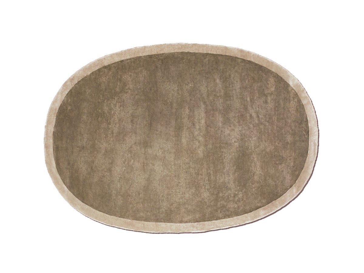 Cassina 084 In Touch Oval Rug Ice Grey Beige