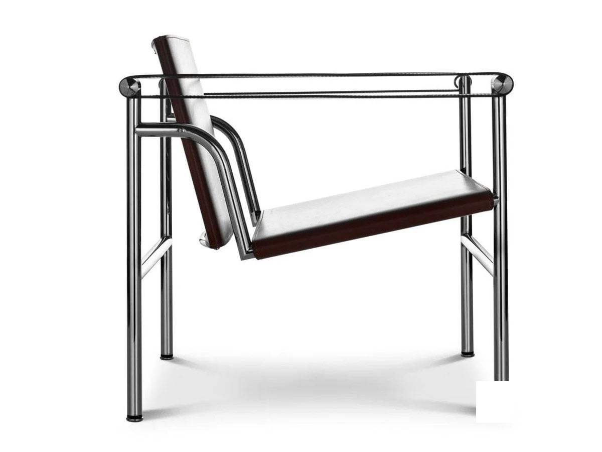 Cassina 1 Fauteuil Dossier Basculant Armchair Chrome Talpa Saddle Leather