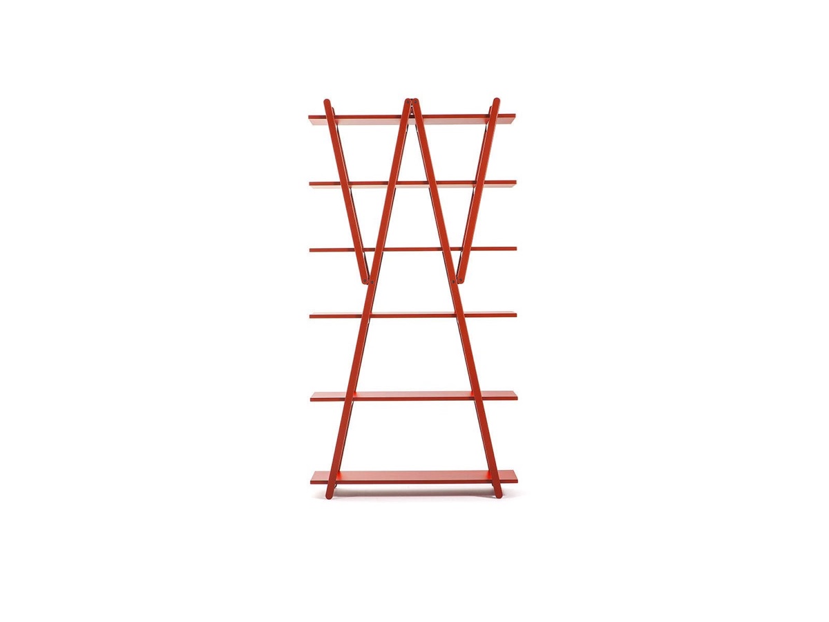 Cassina 114 Nuvola Rossa Bookcase Lacquered Red