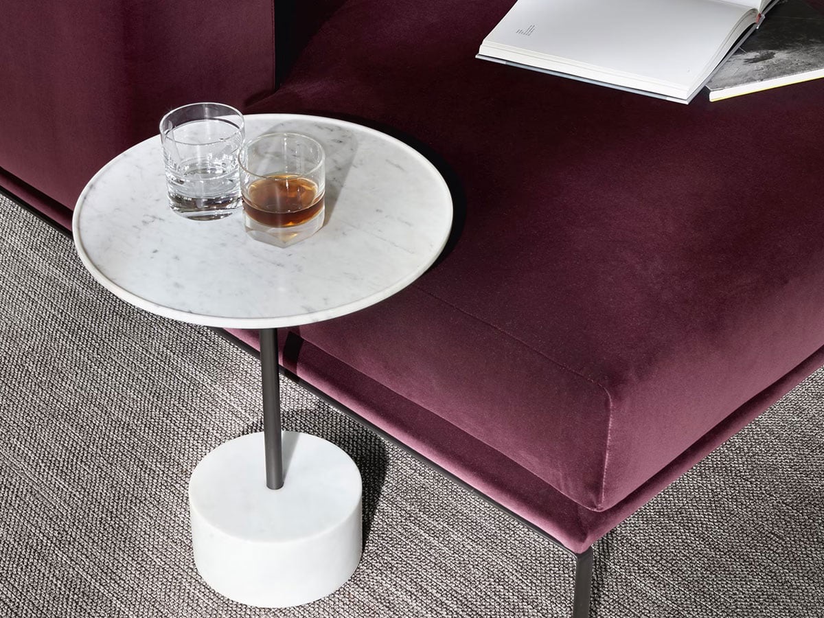 Cassina 194 9 Coffee Table O 40 H 49 Marble Carrara Anthracite
