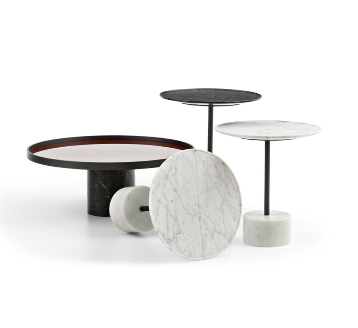 Cassina 194 9 Coffee Table O 40 H44 Anthraciteblack Marquina