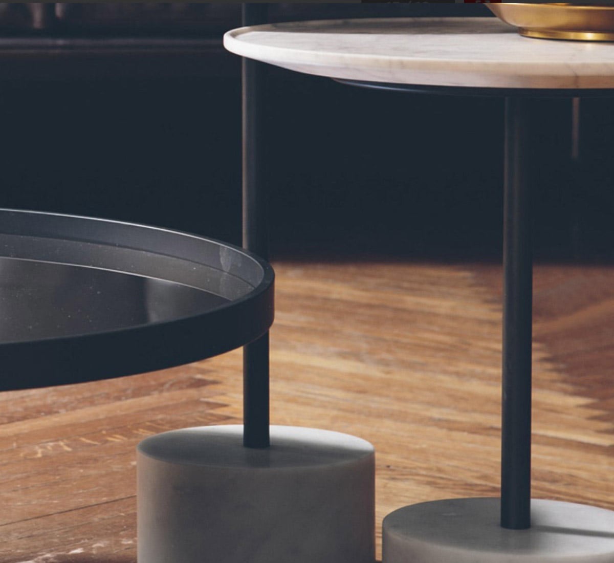 Cassina 194 9 Coffee Table O 40 H44 Anthraciteblack Marquina